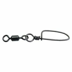 Tsunami Fishing Snaps And Swivels Tsunami Strong Swivel With Coastlock Snap (Black Stainless)