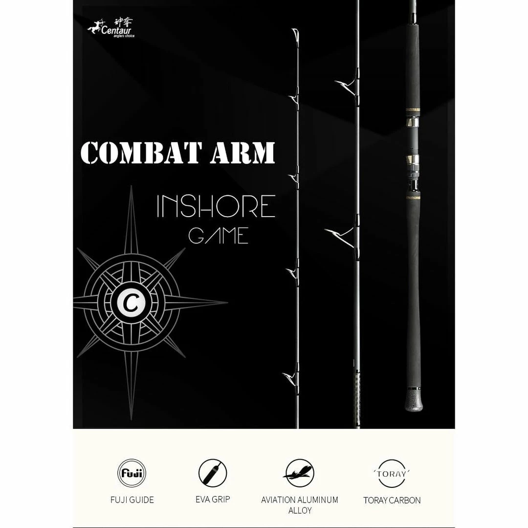 Centaur Anglers Choice Centaur Combat Arm Inshore Popping Rods 3 Centaur Anglers Choice Centaur Combat Arm Inshore Popping Rods