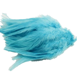 Hareline Dubbin Dyed Over White Strung Chinese Saddle Hackle