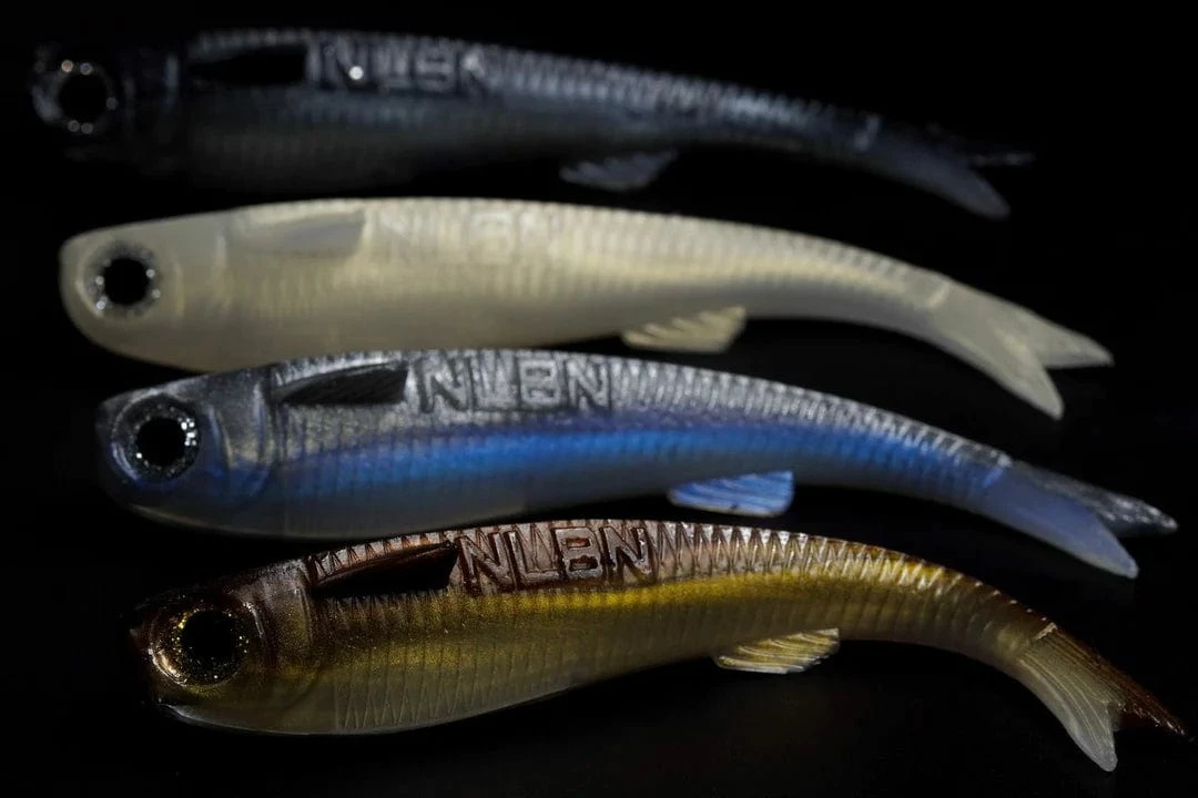 No Live Bait Needed (NLBN) Lil Mullet Soft Plastic Lures 3 No Live Bait Needed (NLBN) Lil Mullet Soft Plastic Lures