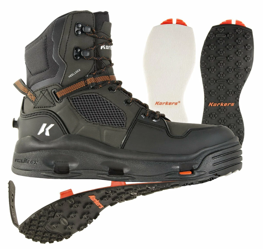 Korkers Footwear Korkers Terror Ridge Wading Boot (Felt & Cling On Soles) 3 Korkers Footwear Korkers Terror Ridge Wading Boot (Felt & Cling On Soles)