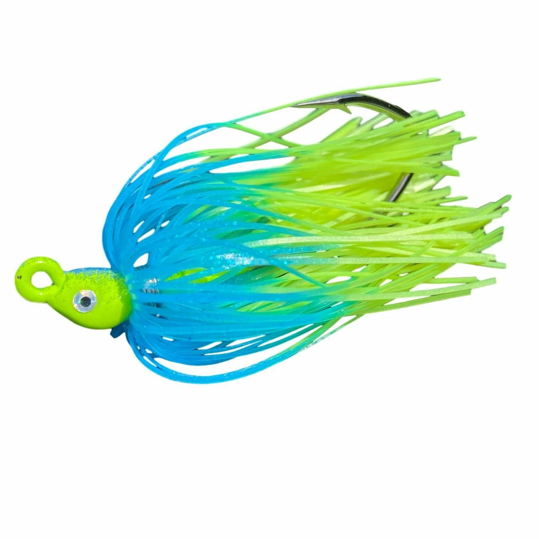 Fluke Rigs Backwater Custom Baits Poison Tail Jigs (1/4oz Teasers) 9 Fluke Rigs Backwater Custom Baits Poison Tail Jigs (1/4oz Teasers)