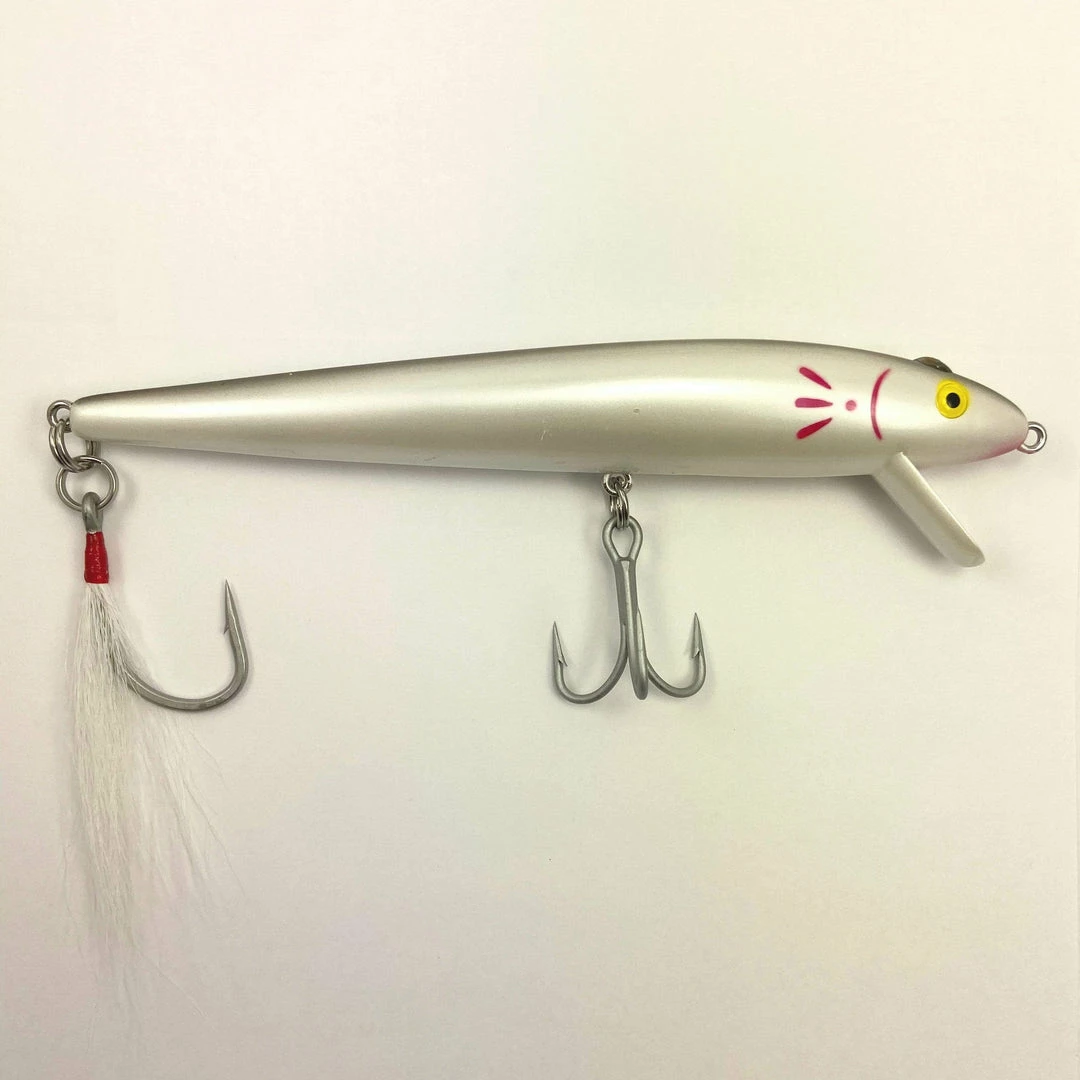 Plastic Lures Cotton Cordell Water Loaded 7" Red Fin Swimmers 9 Plastic Lures Cotton Cordell Water Loaded 7" Red Fin Swimmers