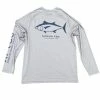 The Saltwater Edge Sun Protective Clothing SWE Bluefin Stencil Long Sleeve Performance Shirt - By Aftco 1 The Saltwater Edge Sun Protective Clothing SWE Bluefin Stencil Long Sleeve Performance Shirt - By Aftco