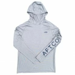 The Saltwater Edge SWE Bluefin Stencil Long Sleeve Performance Hoodie - By Aftco