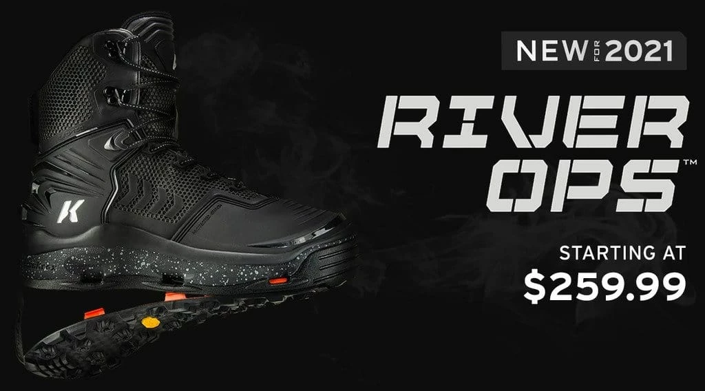 Korkers Footwear Korkers River Ops Wading Boots (Felt & Vibram Soles) 9 Korkers Footwear Korkers River Ops Wading Boots (Felt & Vibram Soles)