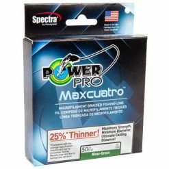 Power Pro Maxcuatro Braided Line - Moss Green