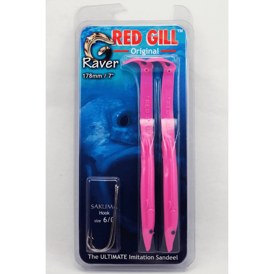 Red Gill Lures Red Gill Original - Raver 178mm Soft Plastic Lures 5 Red Gill Lures Red Gill Original - Raver 178mm Soft Plastic Lures