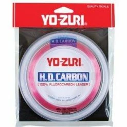 Yo-Zuri HD Fluorocarbon Leader Material 30yd Spools (Disappearing Pink) Line And Leader