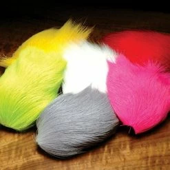 Hareline Dubbin Fly Tying Deer Belly Hair Dyed Over White 15 Hareline Dubbin Fly Tying Deer Belly Hair Dyed Over White