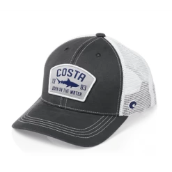 Costa Del Mar Chatham Shark Twill Trucker Hat