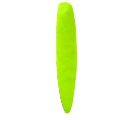 Otter Lure And Tackle Jigs Otter Tails Straight Short Tails (Chartreuse)