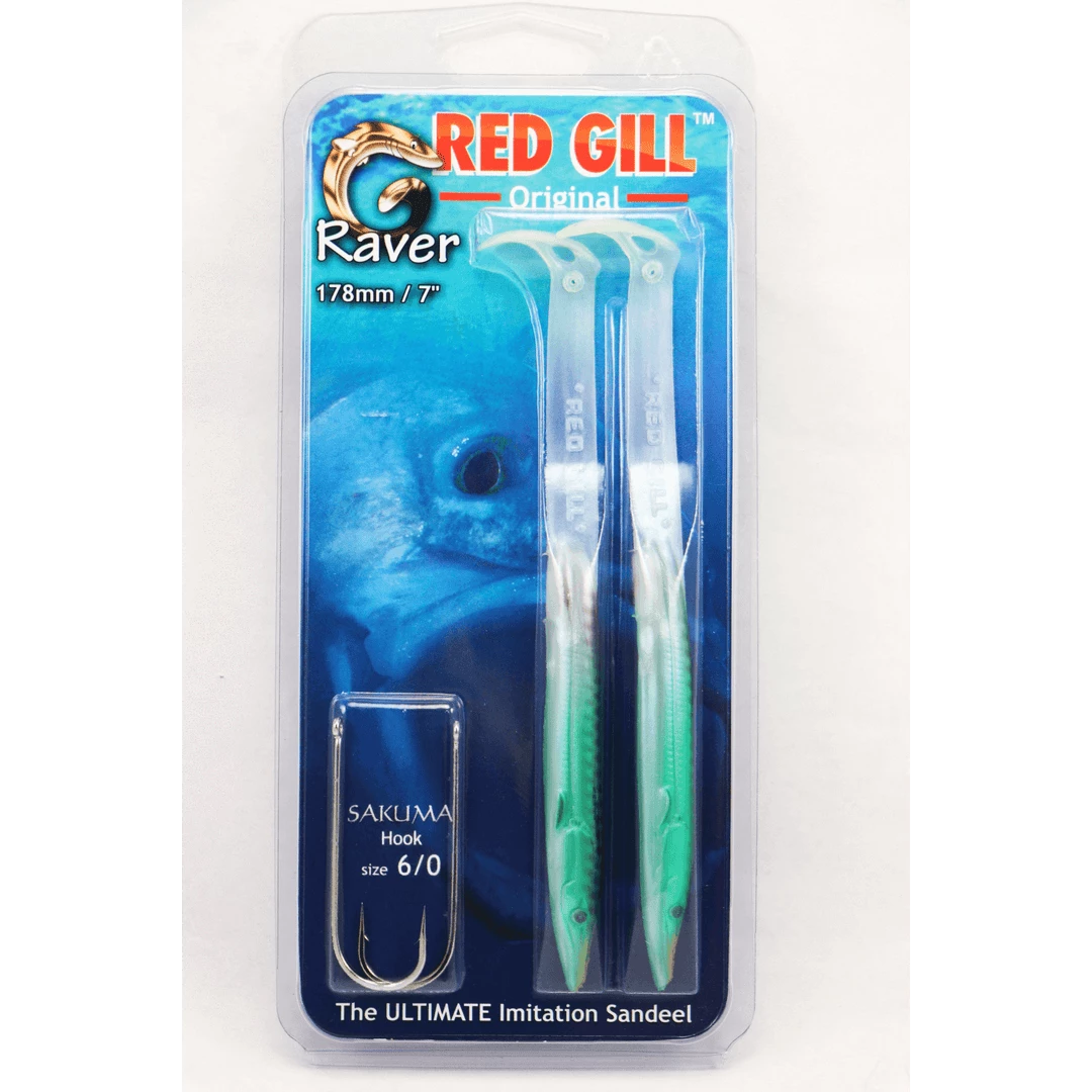 Red Gill Lures Red Gill Original - Raver 178mm Soft Plastic Lures 11 Red Gill Lures Red Gill Original - Raver 178mm Soft Plastic Lures