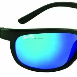 Calcutta Rockpile Sunglasses (Matte Black Frame/Blue Mirror)