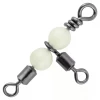 Tsunami Fishing Snaps And Swivels Tsunami Rolling T-Swivels With Glow Beads